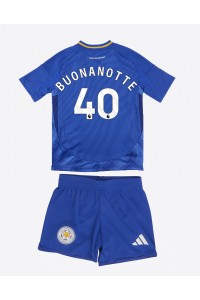 Leicester City Facundo Buonanotte #40 Babyklær Hjemme Fotballdrakt til barn 2024-25 Korte ermer (+ Korte bukser)